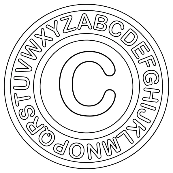 Letra C | Desenhos para colorir online para crianças