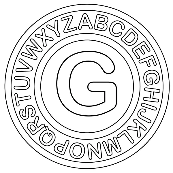 Letra G | Desenhos para colorir online para crianças