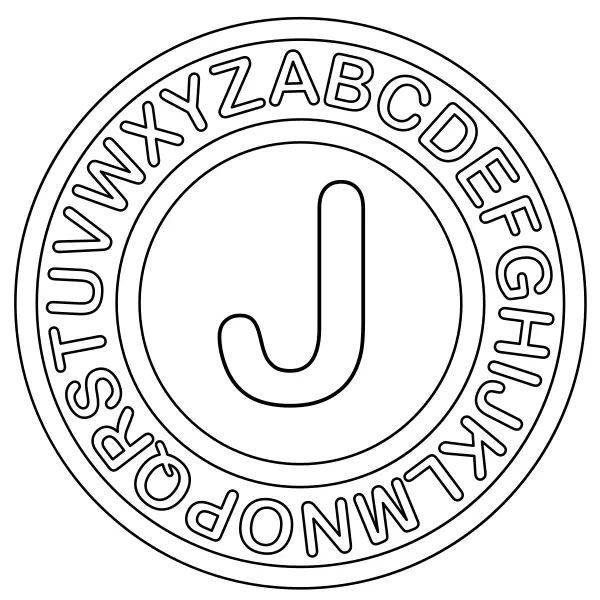 Letra J | Desenhos para colorir online para crianças