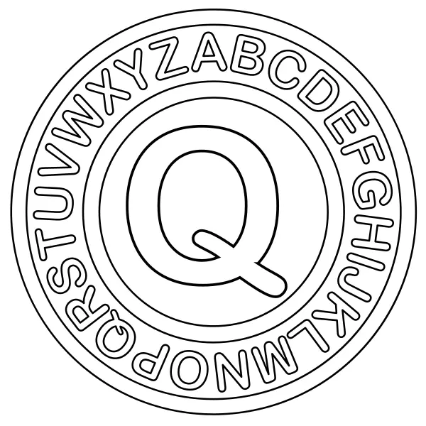 Letra Q | Desenhos para colorir online para crianças