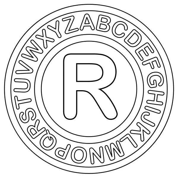 Letra R | Desenhos para colorir online para crianças