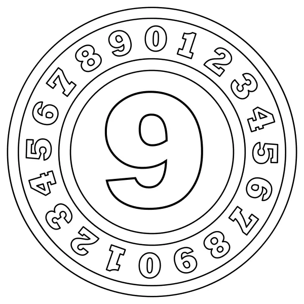 Número 9 | Desenhos para colorir online para crianças
