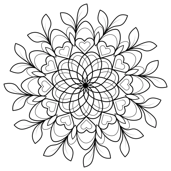 Mandala Natural | Desenhos para colorir online para crianças