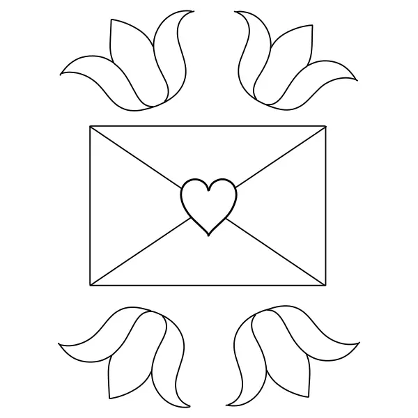 Carta de amor 2 | Desenhos para colorir online para crianças