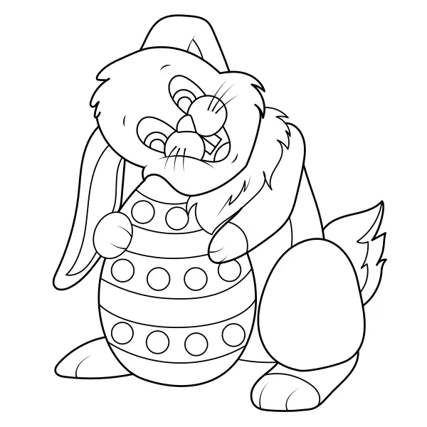 Coelhinho da Páscoa | Desenhos para colorir online para crianças