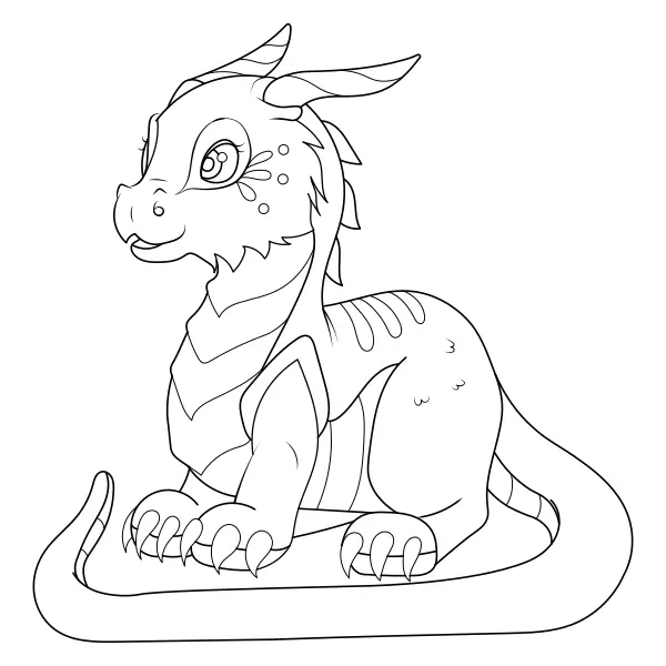 Dragão | Desenhos para colorir online para crianças