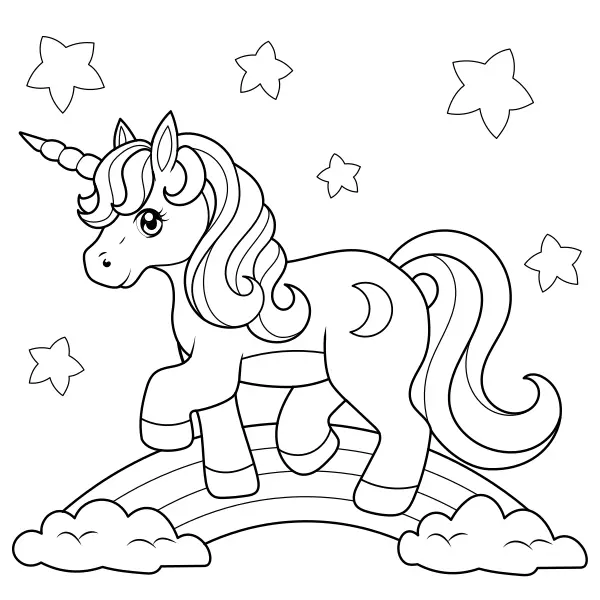 Unicórnio | Desenhos para colorir online para crianças