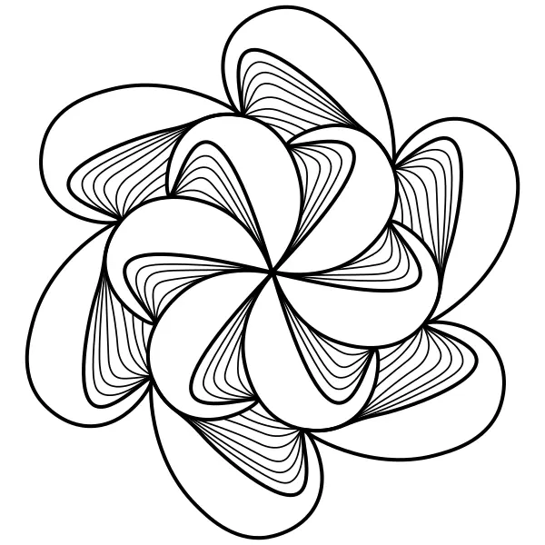 Mandala abstrata | Desenhos para colorir online para crianças