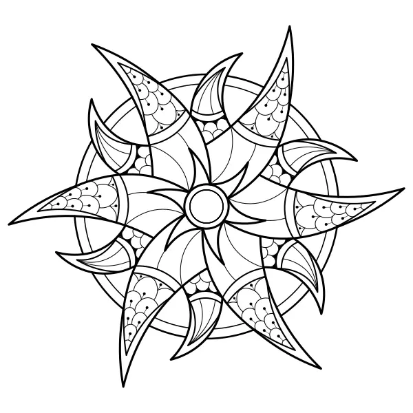 Mandala estelar | Desenhos para colorir online para crianças