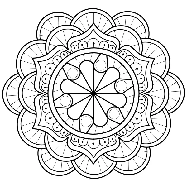 Mandala 9 | Desenhos para colorir online para crianças