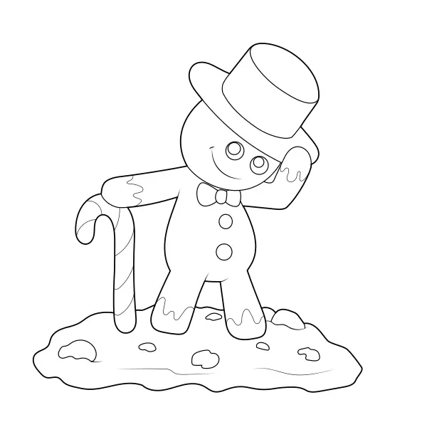 Homemzinho de gengibre | Desenhos para colorir online para crianças