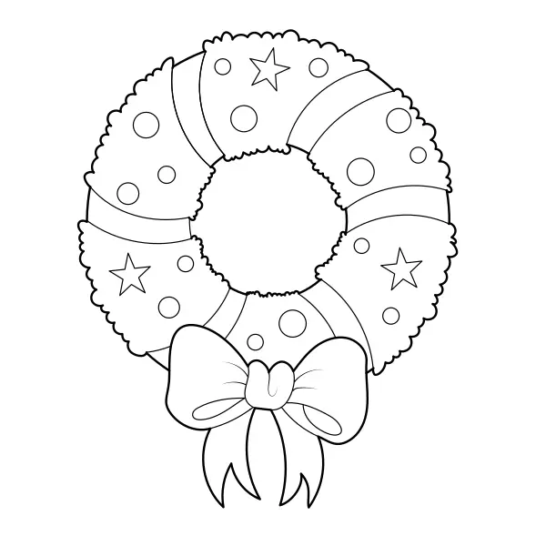 Guirlanda de Natal | Desenhos para colorir online para crianças