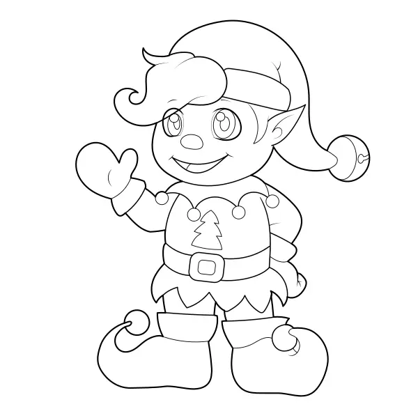 Duende de Natal | Desenhos para colorir online para crianças