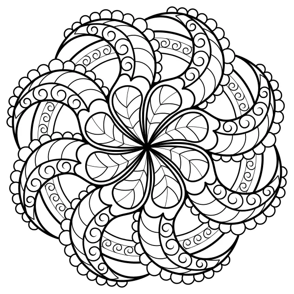 Mandala do polvo | Desenhos para colorir online para crianças