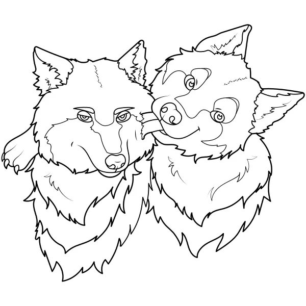 Lobos | Desenhos para colorir online para crianças