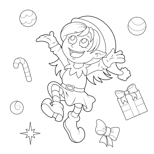 Duende de Natal | Desenhos para colorir online para crianças