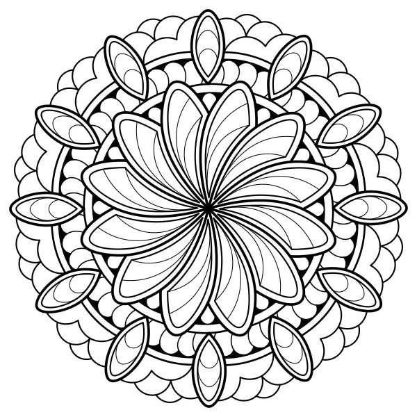 Mandala 12 | Desenhos para colorir online para crianças
