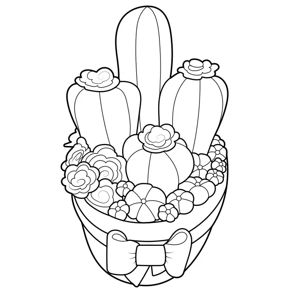 Vaso com flores | Desenhos para colorir online para crianças