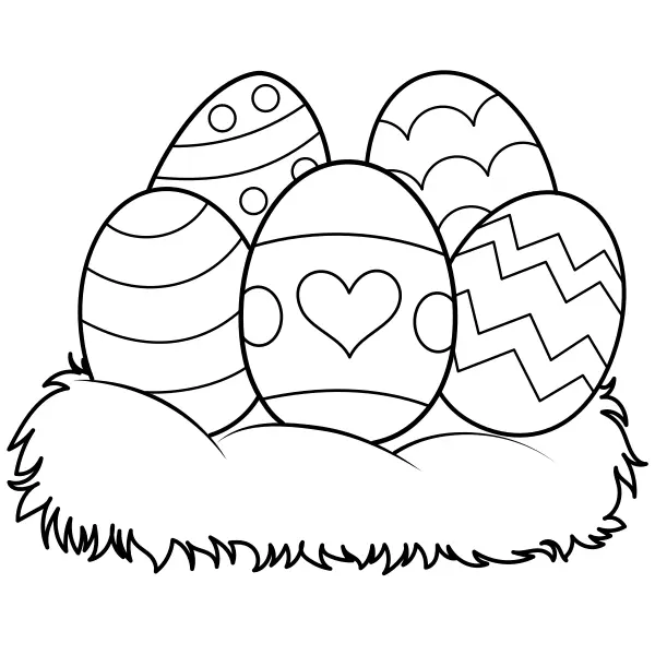 Ovos de Páscoa | Desenhos para colorir online para crianças