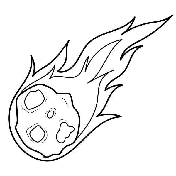 Meteorito | Desenhos para colorir online para crianças