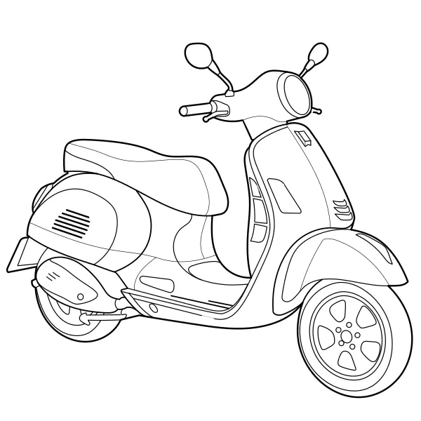 Scooter | Desenhos para colorir online para crianças