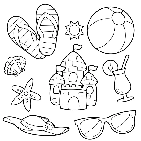 A sensação do verão | Desenhos para colorir online para crianças