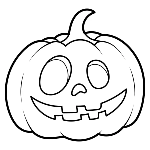 Abóbora de Halloween | Desenhos para colorir online para crianças
