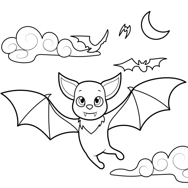 Morcegos | Desenhos para colorir online para crianças