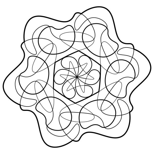 Mandala sem forma | Desenhos para colorir online para crianças