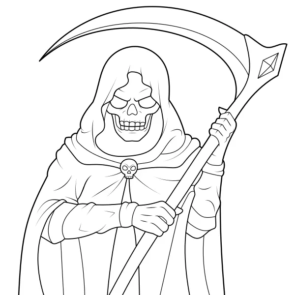 A Morte | Desenhos para colorir online para crianças