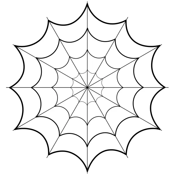 Mandala – teia de aranha | Desenhos para colorir online para crianças