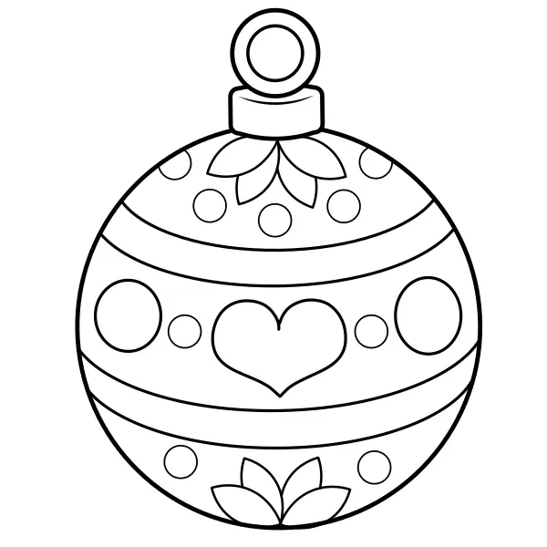 Bola de Natal | Desenhos para colorir online para crianças