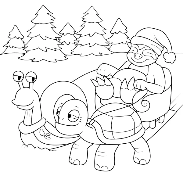 Santa Expresso | Desenhos para colorir online para crianças