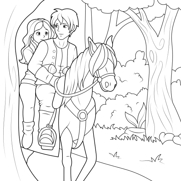 Passeio pela floresta | Desenhos para colorir online para crianças