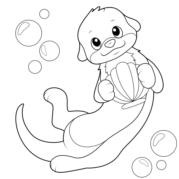 Loutre | Desenhos para colorir online para crianças