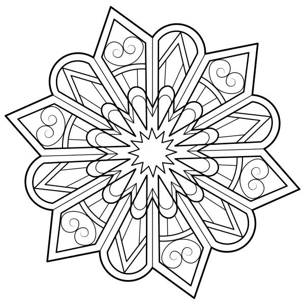 Mandala 21 | Desenhos para colorir online para crianças