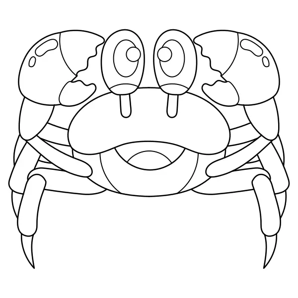 Caranguejo | Desenhos para colorir online para crianças