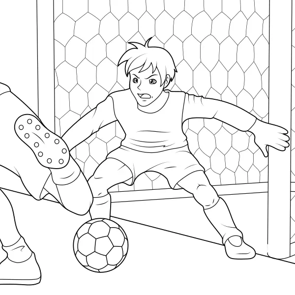 Guarda-redes | Desenhos para colorir online para crianças