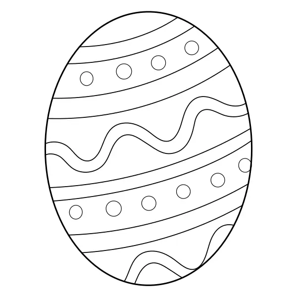 Ovo de Páscoa | Desenhos para colorir online para crianças