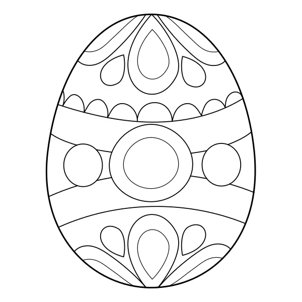Ovo de Páscoa | Desenhos para colorir online para crianças