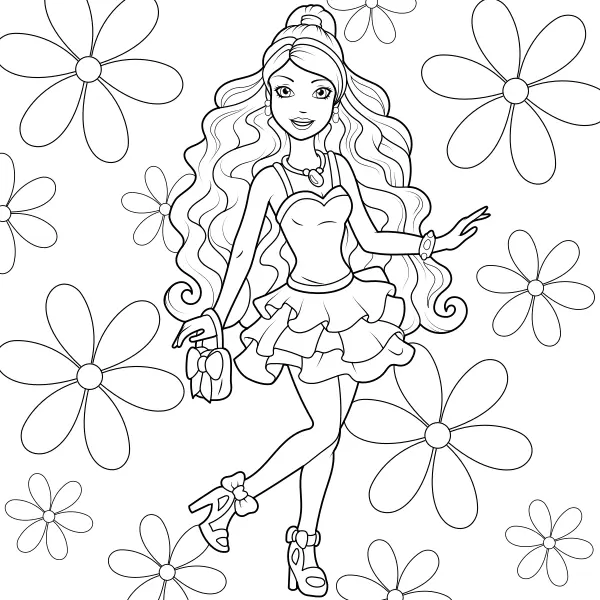 Barbie | Desenhos para colorir online para crianças