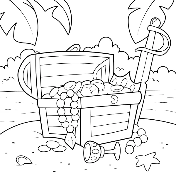 Tesouro | Desenhos para colorir online para crianças