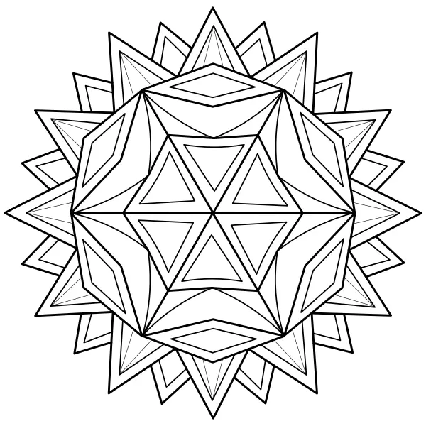 Mandala solar | Desenhos para colorir online para crianças