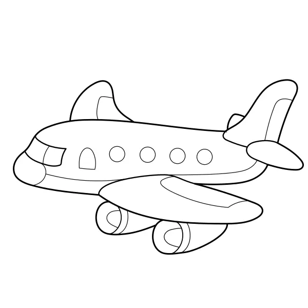 Avião de brinquedo | Desenhos para colorir online para crianças