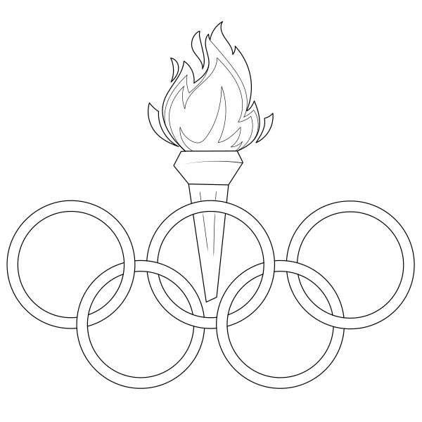 Os anéis olímpicos | Desenhos para colorir online para crianças