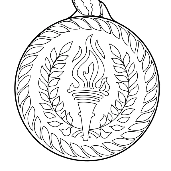 Medalhas olímpicas | Desenhos para colorir online para crianças