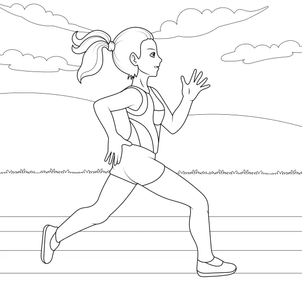 Corredora | Desenhos para colorir online para crianças