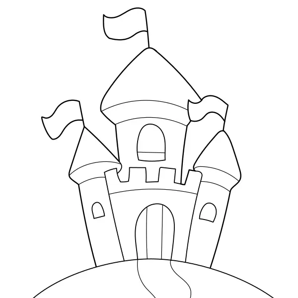 Castelo | Desenhos para colorir online para crianças