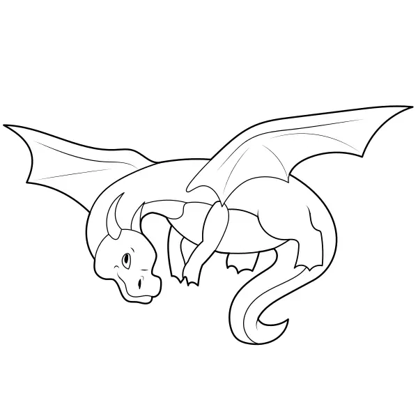Dragão | Desenhos para colorir online para crianças