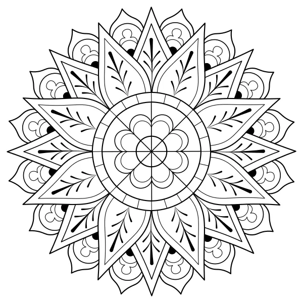 Mandala 25 | Desenhos para colorir online para crianças